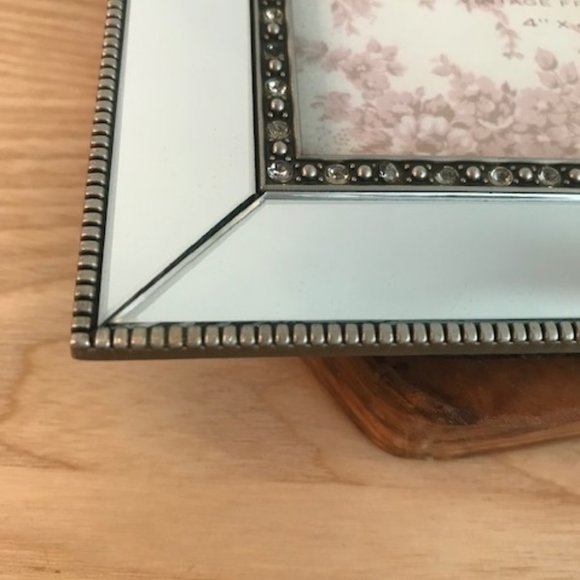 Vintage Mirror Photo Frame 4x4 inch - Picture 4 of 8